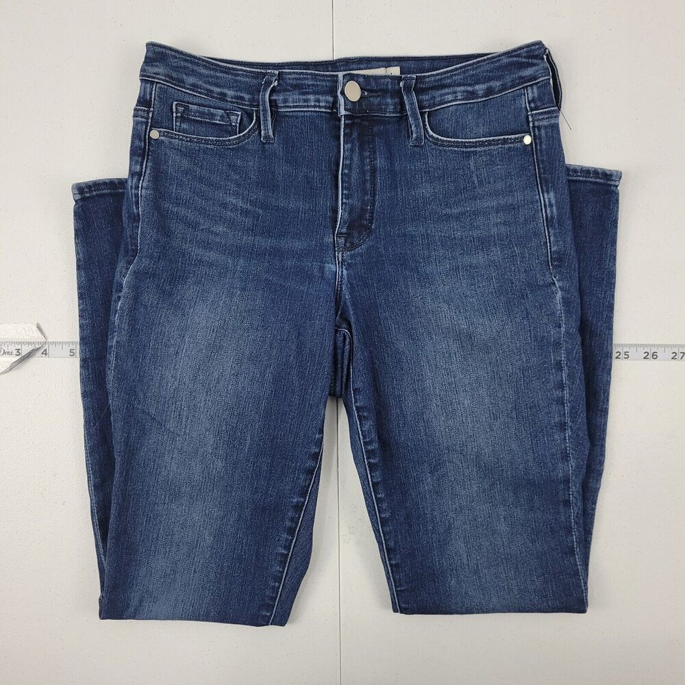 Athleta slim skinny jeans 4‎ womens 2625 blue denim 30x29 sculptek